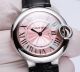 Replica Ballon Bleu De Cartier Ladies Watch Pink Dial Black leather band 33mm (8)_th.jpg